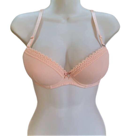 3/$20 38B Push-up Bra Premium Quality Padded Underwire Convertible Beige NWT - Picture 2 of 12
